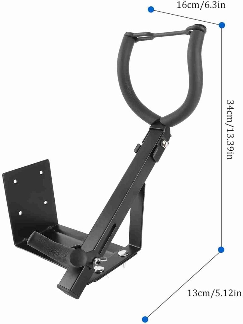 Cocoarm Saxophone Wall Mount Heavy Duty Steel Holder for Alto Tenor Saxophones Space Saving Display Rack Stand for Music Studios Instrument Shops Home Decor - Image 5
